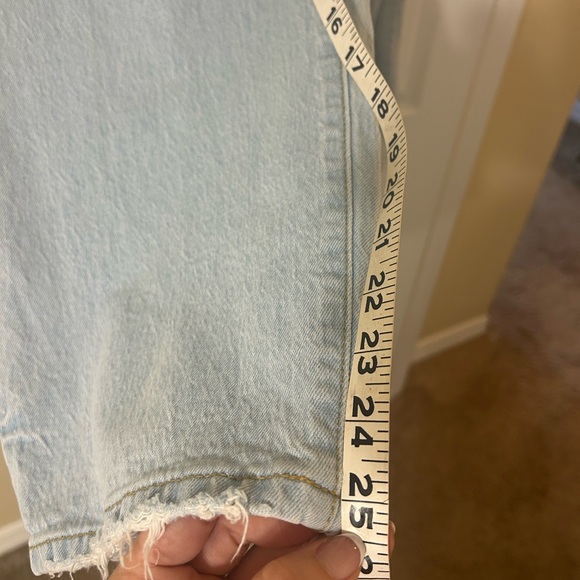 Universal Thread High Rise Light Blue Jeans with Rips - Picture 5 of 5